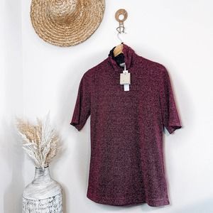 NEW Heartmade Julie Fagerholt Elosa Pink Metallic Top Size Large